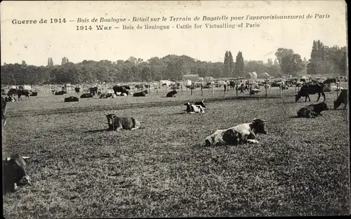 Ak Paris 16. Jahrhundert, Bois de Boulogne, Land der Bagatelle für die Versorgung von Paris