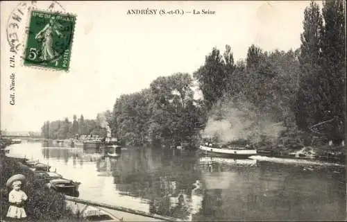 Ak Andrésy Yvelines, La Seine