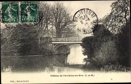 Ak Ferrières in Brie Seine et Marne, Le Chateau