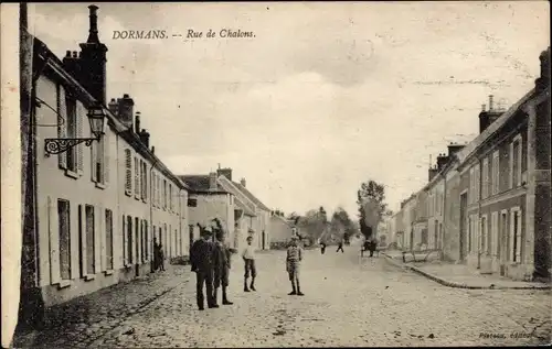 Ak Dormans Marne, Rue de Chateau