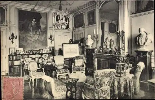 Ak Dampierre-Yvelines, Schloss, Büro von Madame la Duchess de Luynes