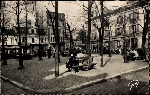 Ak Paris XVIII. Montmartre, Place du Tertre