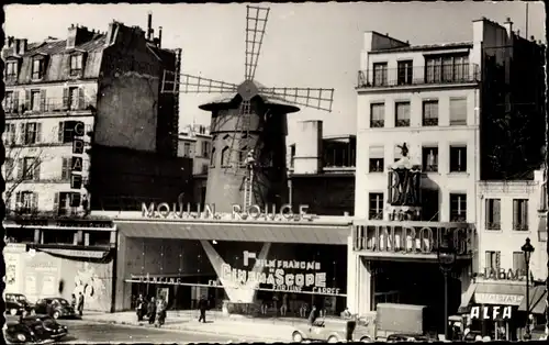 Ak Paris 18. Jahrhundert Montmartre, Moulin Rouge