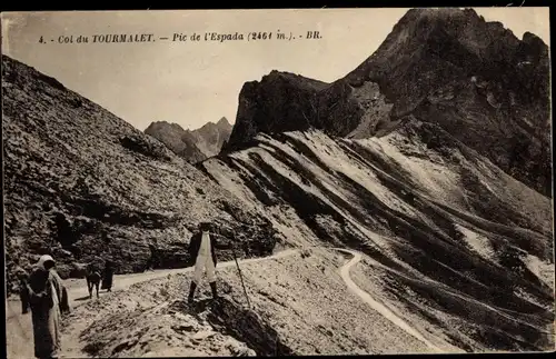 Ak Col du Tourmalet Hautes Pyrenäen, Pic de l'Espada