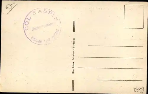 Ak Col du Tourmalet Hautes Pyrenäen, Pic de l'Espada