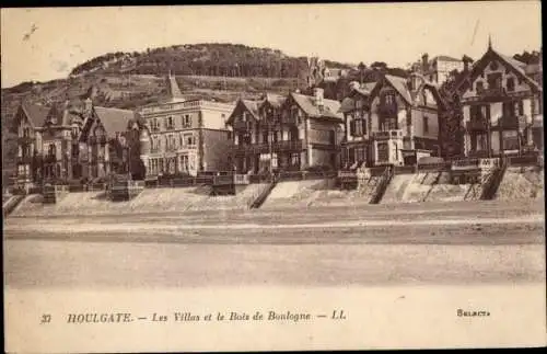 Ak Houlgate Calvados, Die Villen, der Bois de Boulogne