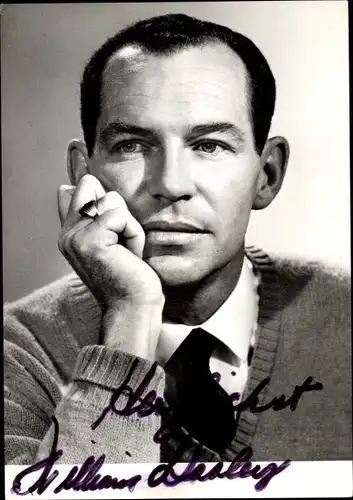 Foto Schauspieler William Dealey, Portrait, Autogramm