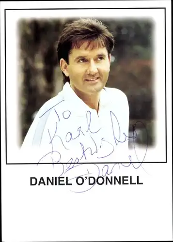 Ak Schauspieler Daniel O'Donnell, Portrait, Autogramm