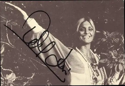 Ak Schauspielerin und Sängerin Daliah Lavi, Portrait, Autogramm