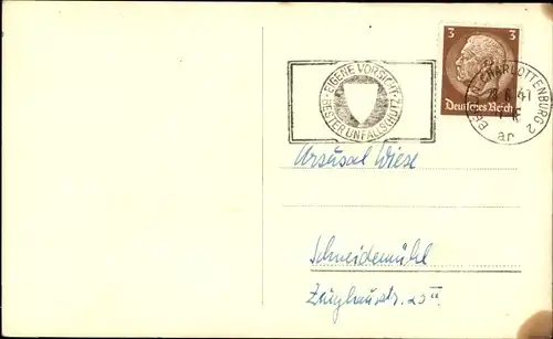 Ak Schauspielerin Ingeborg von Kusserow, Ross A 2891/1, Autogramm