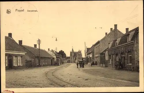 Ak Poppel Ravels Flandern Antwerpen, Dorfpartie
