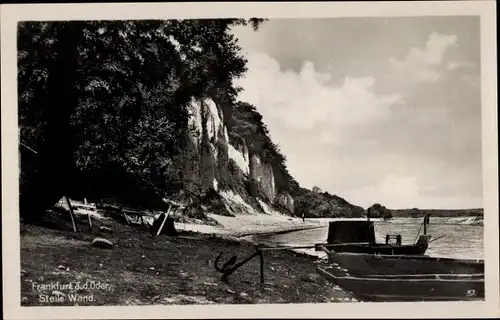 Ak Frankfurt an der Oder, steile Wand