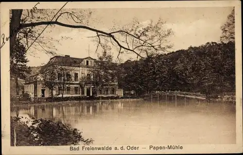 Ak Bad Freienwalde an der Oder, Papen-Mühle