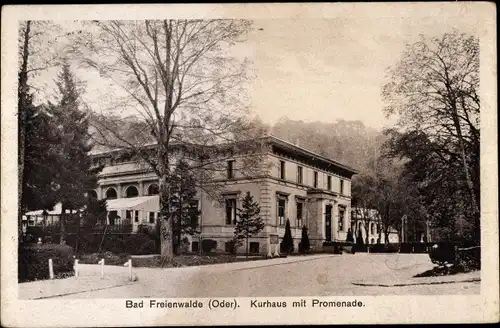 Ak Bad Freienwalde an der Oder, Kurhaus, Promenade