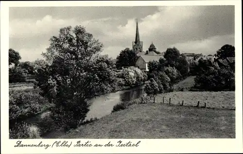 Ak Dannenberg an der Elbe, An der Jeetzel, Kirche