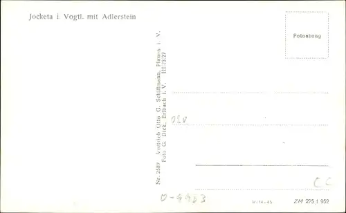 Ak Jocketa Pöhl Vogtland, Adlerstein, Panorama