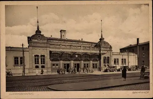 Ak Ludwigshafen am Rhein, Bahnhof