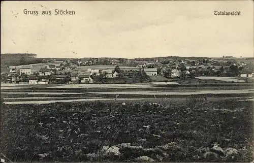 Ak Stöcken Langenbernsdorf in Sachsen, Ortsansicht