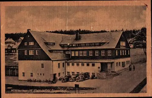 Ak Mühlleithen Klingenthal im Vogtland Sachsen, Fremdenhof Buschhaus