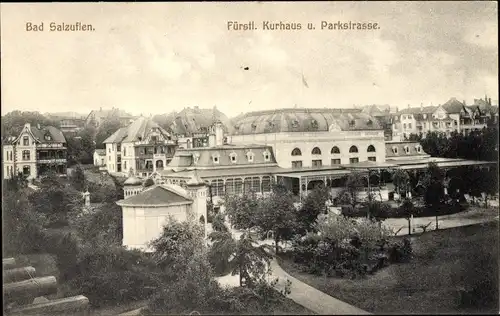 Ak Bad Salzuflen in Lippe, Fürstliches Kurhaus, Parkstraße