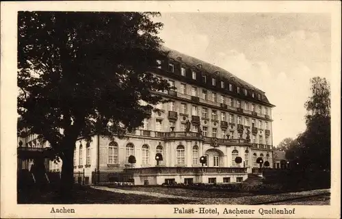 Ak Aachen in Nordrhein Westfalen, Palast-Hotel, Aachener Quellenhof