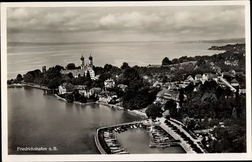 Ak Friedrichshafen am Bodensee, Luftaufnahme