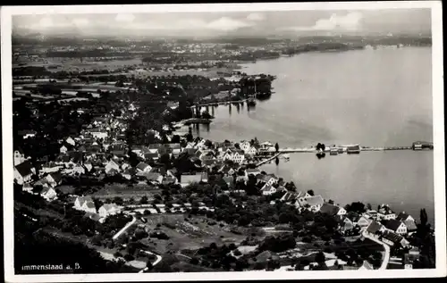 Ak Immenstaad am Bodensee, Luftaufnahme