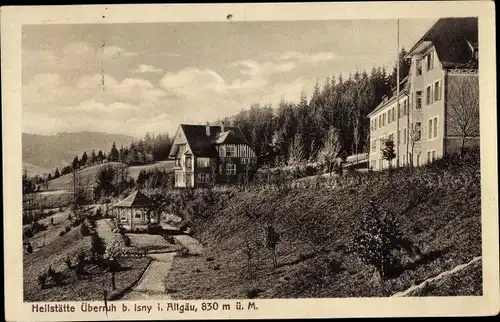 Ak Isny im Allgäu Baden Württemberg, Heilstätte Überruh, Außenansicht, Pavillon