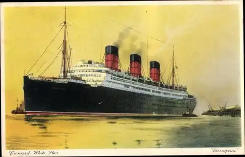 Ak Passagierdampfer RMS Berengaria, Cunard White Star Line