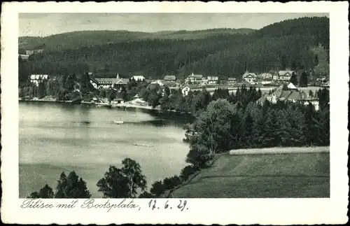 Ak Titisee Neustadt im Breisgau Hochschwarzwald, Bootsplatz