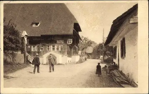 Ak Glottertal im Schwarzwald, Gasthof zum Engel, Bauernhaus