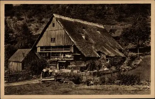 Ak Bad Griesbach im Schwarzwald, Schwarzwälder Bauernhaus