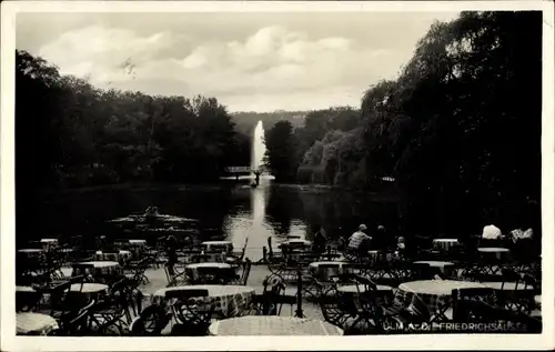 Ak Ulm an der Donau, Friedrichsausee, Terrasse