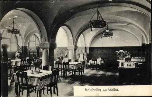 Ak Gotha in Thüringen, Ratskeller