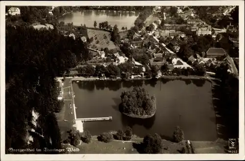 Ak Georgenthal in Thüringen, Luftbild