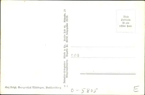 Ak Georgenthal in Thüringen, Luftbild