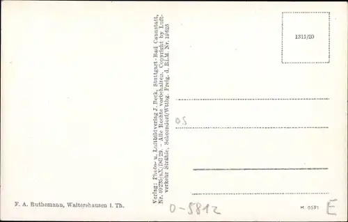 Ak Waltershausen in Thüringen, Luftaufnahme