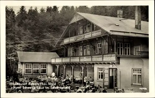 Ak Tabarz im Thüringer Wald, Massemühle im Lauchagrund, Hotel Schweizerhaus