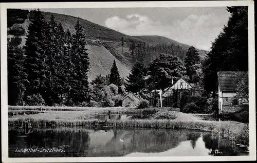 Ak Luisenthal im Thüringer Wald, Stutzhaus am See