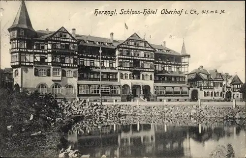 Ak Oberhof im Thüringer Wald, Herzogl. Schloss Hotel