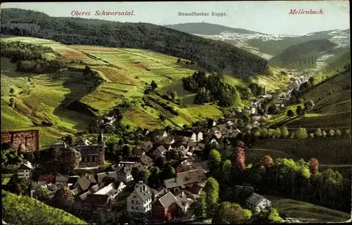 Ak Mellenbach Glasbach im Schwarzatal Thüringen, Oberes Schwarzatal, Meuselbacher Kuppe