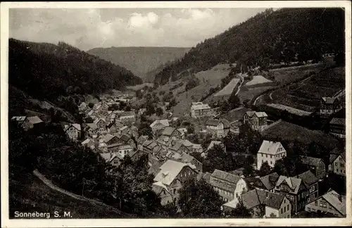 Ak Sonneberg in Thüringen, Panorama