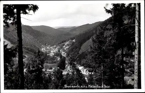 Ak Mellenbach Glasbach im Schwarzatal Thüringen, Panorama