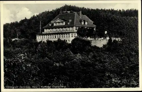 Ak Gernrode Quedlinburg im Harz, Kurhotel Stubenberg, Inh. Hans Meves