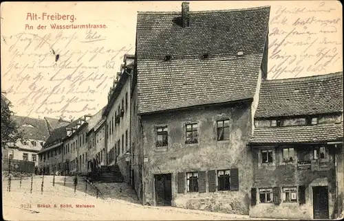 Ak Freiberg in Sachsen, Wasserturmstraße