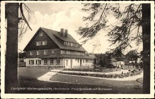 Ak Carlsfeld Weitersglashütte Eibenstock, Ferienheim