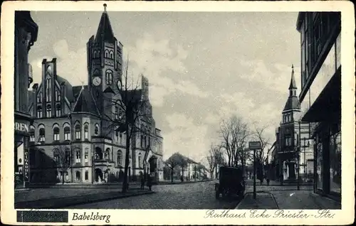 Ak Babelsberg Potsdam in Brandenburg, Rathaus, Priesterstraße