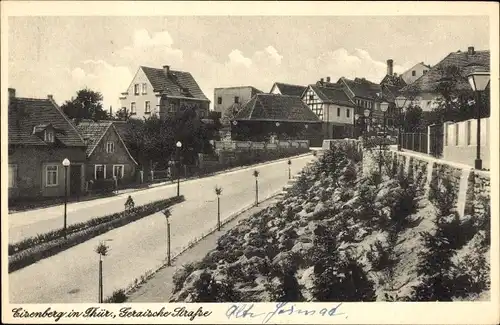 Ak Eisenberg Thüringen, Geraische Straße
