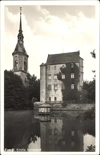 Ak Schönfelde Steinhöfel in Brandenburg, Evangelische Kirche