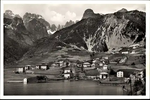 Ak Molveno Malfein Trentino, Gesamtansicht, Dolomiten